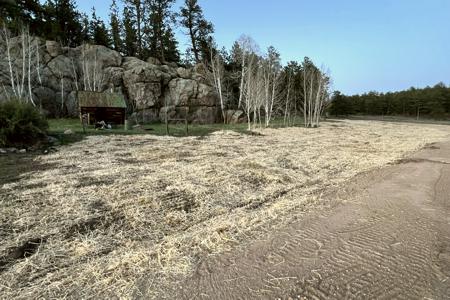 Erosion Control Lake George, Colorado. Installed Seed and straw crimp at a ranch in Lake George to reclaim the areas that were disturbed in making of the new road. One of the original ranch houses was left to be displayed.