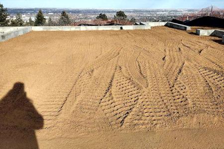 Backfill completed on a new build in Colorado Springs