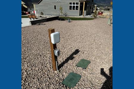 Commercial landscape in Monument, Colorado 